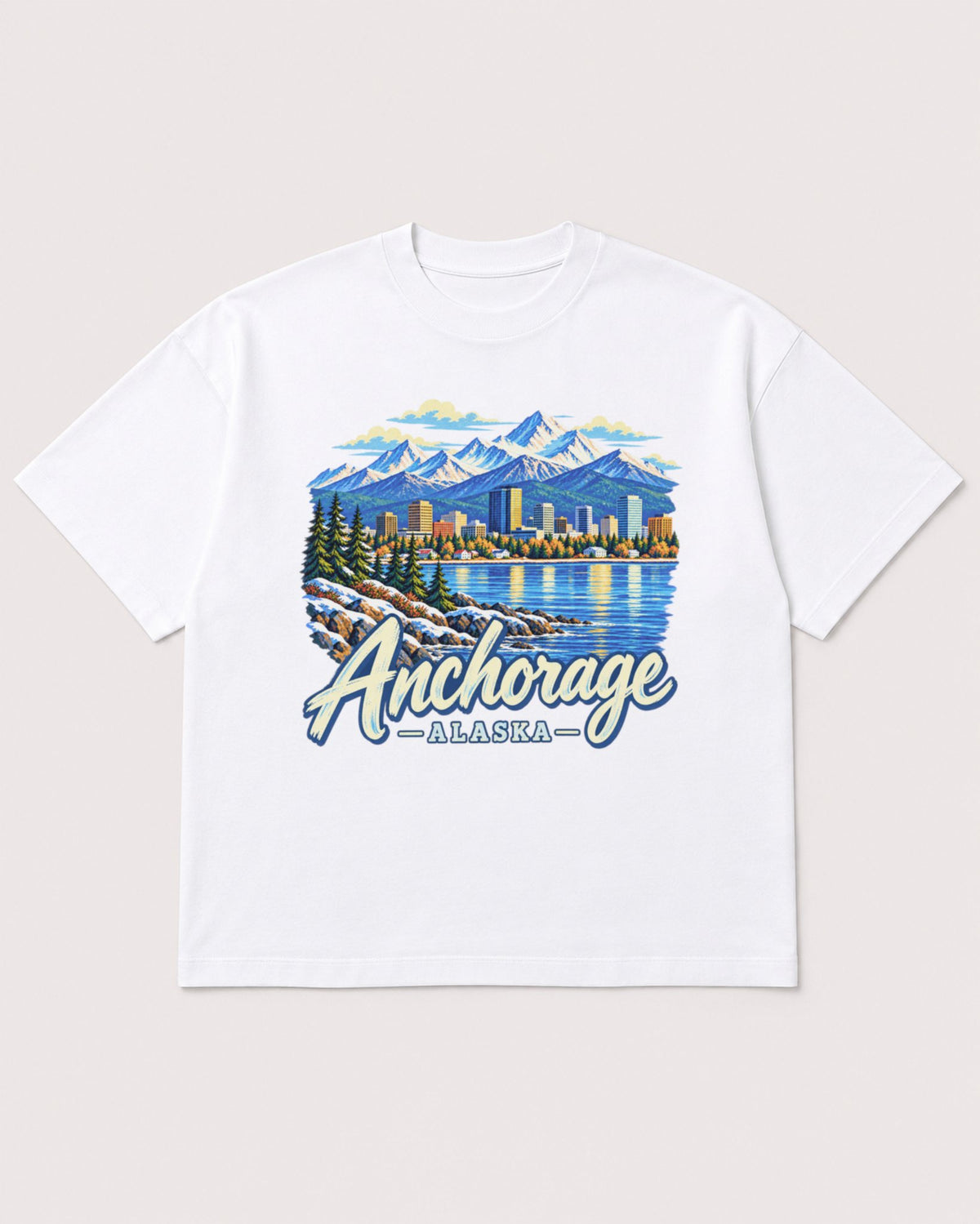 Mockup Boxy Heavyweight Tee White product