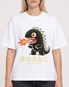 Mockup Boxy Heavyweight Tee White female close-up 08