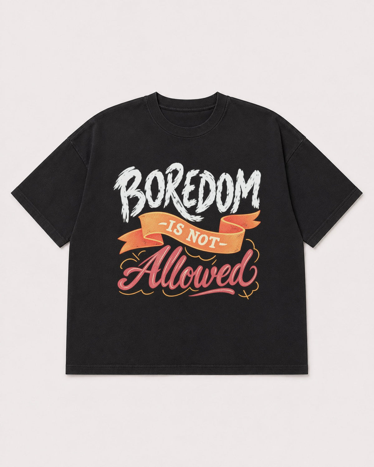 Mockup Boxy Heavyweight Tee Black product