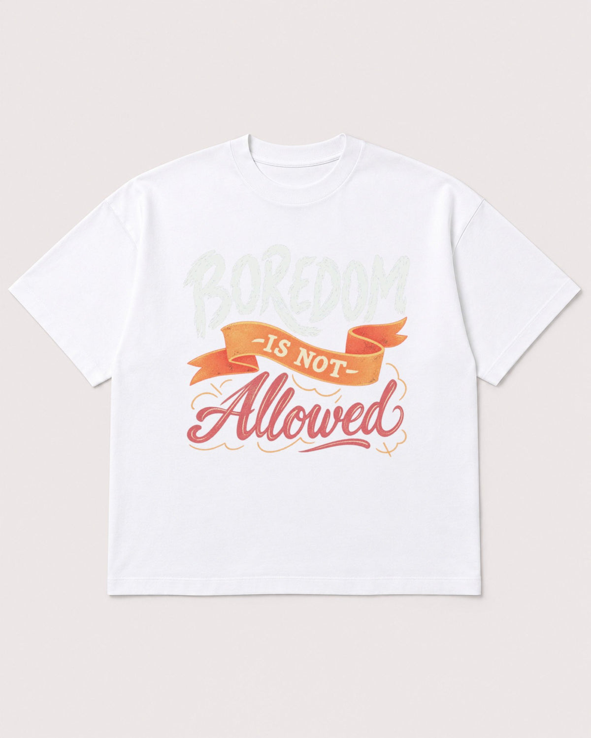 Mockup Boxy Heavyweight Tee White product
