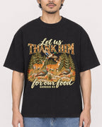Mockup Boxy Heavyweight Tee Black male close-up 02