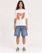 Mockup Boxy Heavyweight Tee White female full-body 06