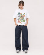 Mockup Boxy Heavyweight Tee White female full-body 29