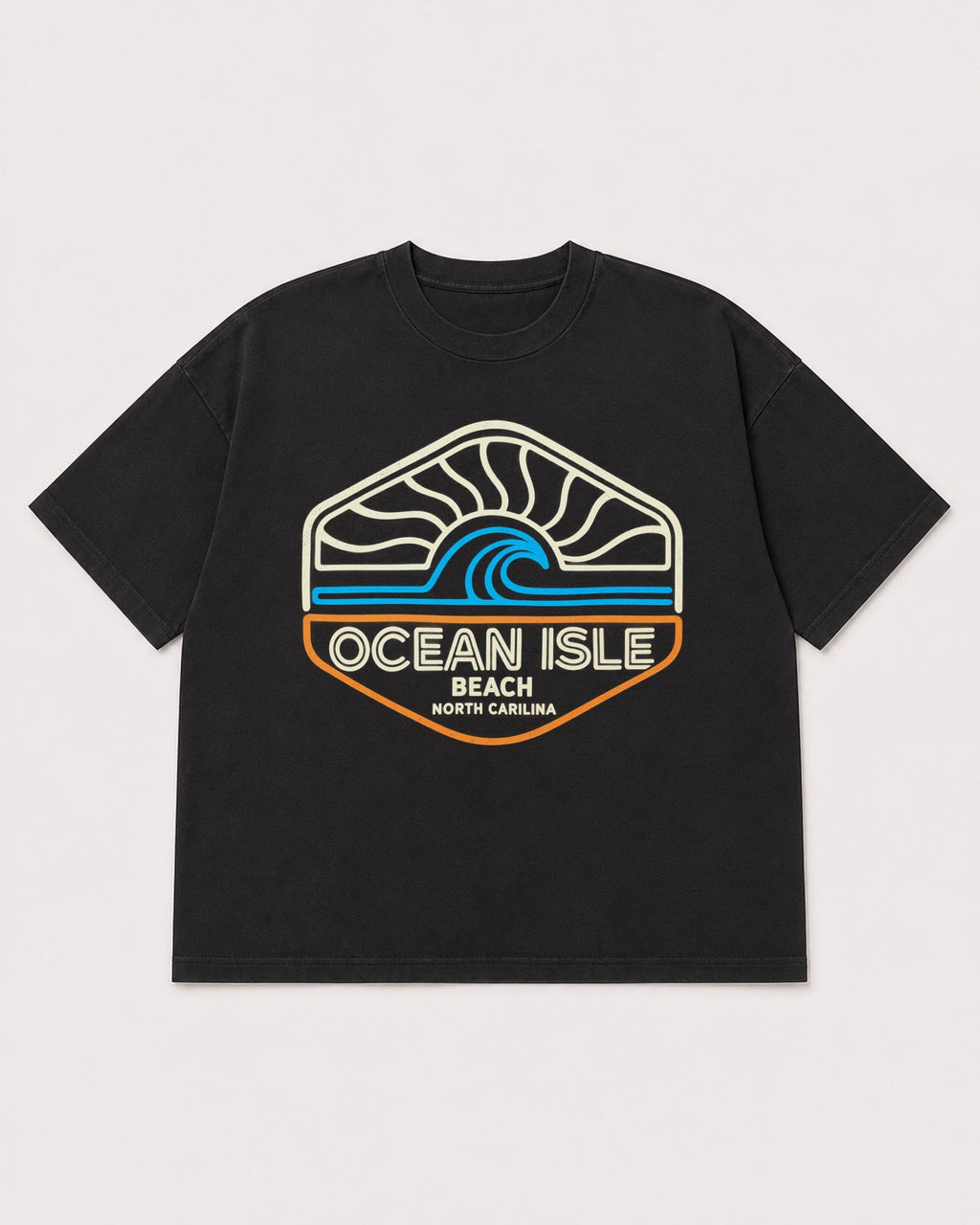 Mockup Boxy Heavyweight Tee Black product