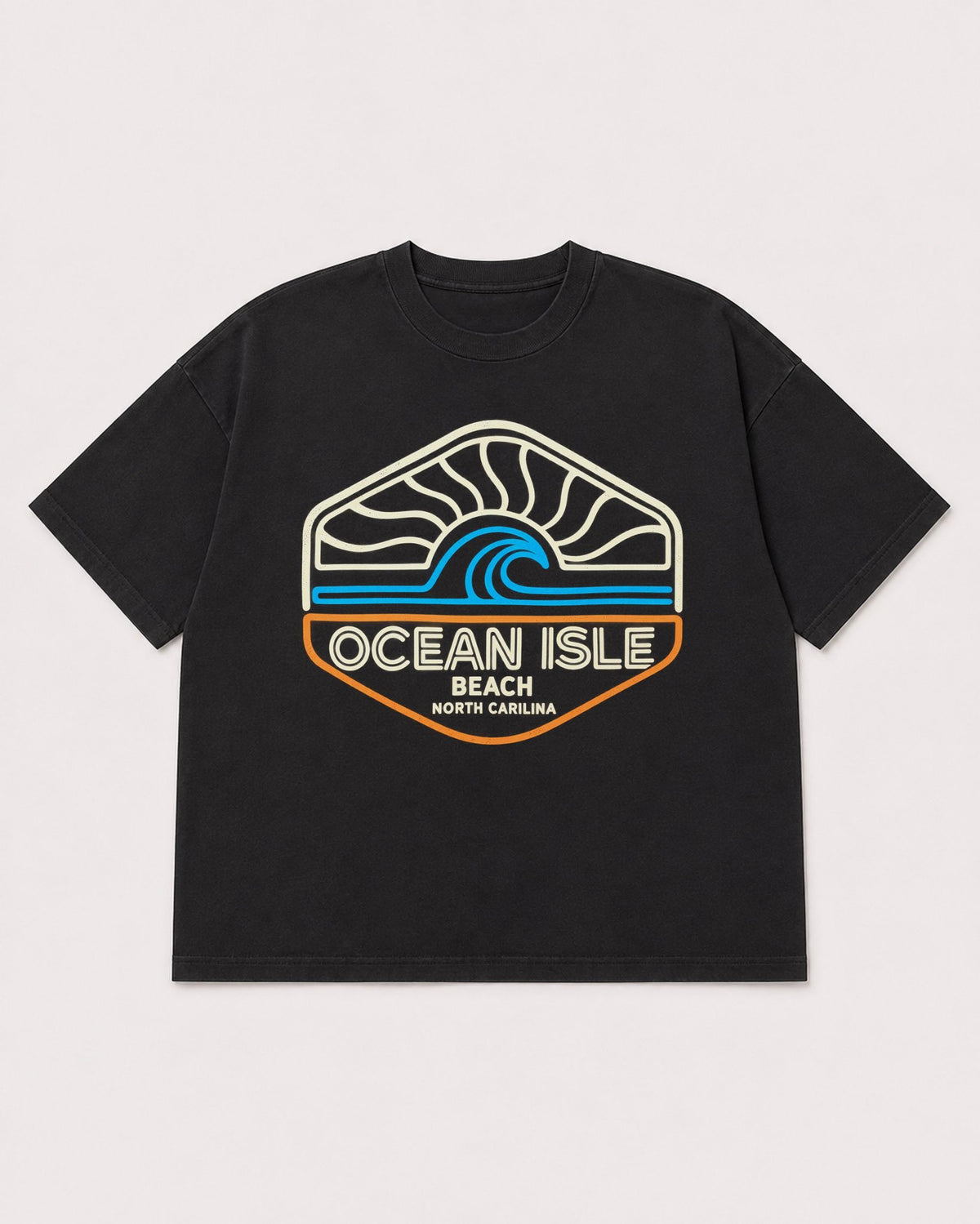 Mockup Boxy Heavyweight Tee Black product