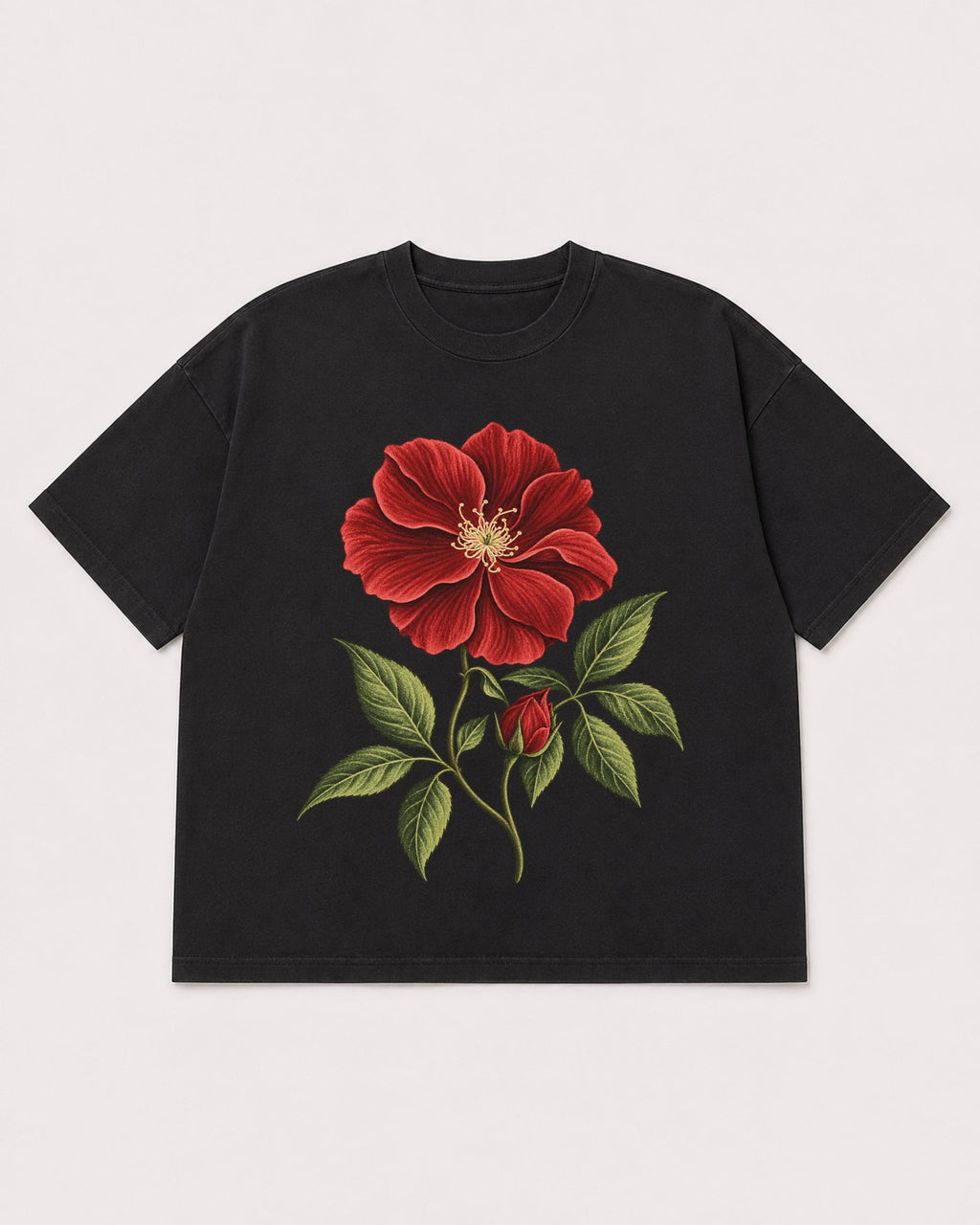 Mockup Boxy Heavyweight Tee Black product
