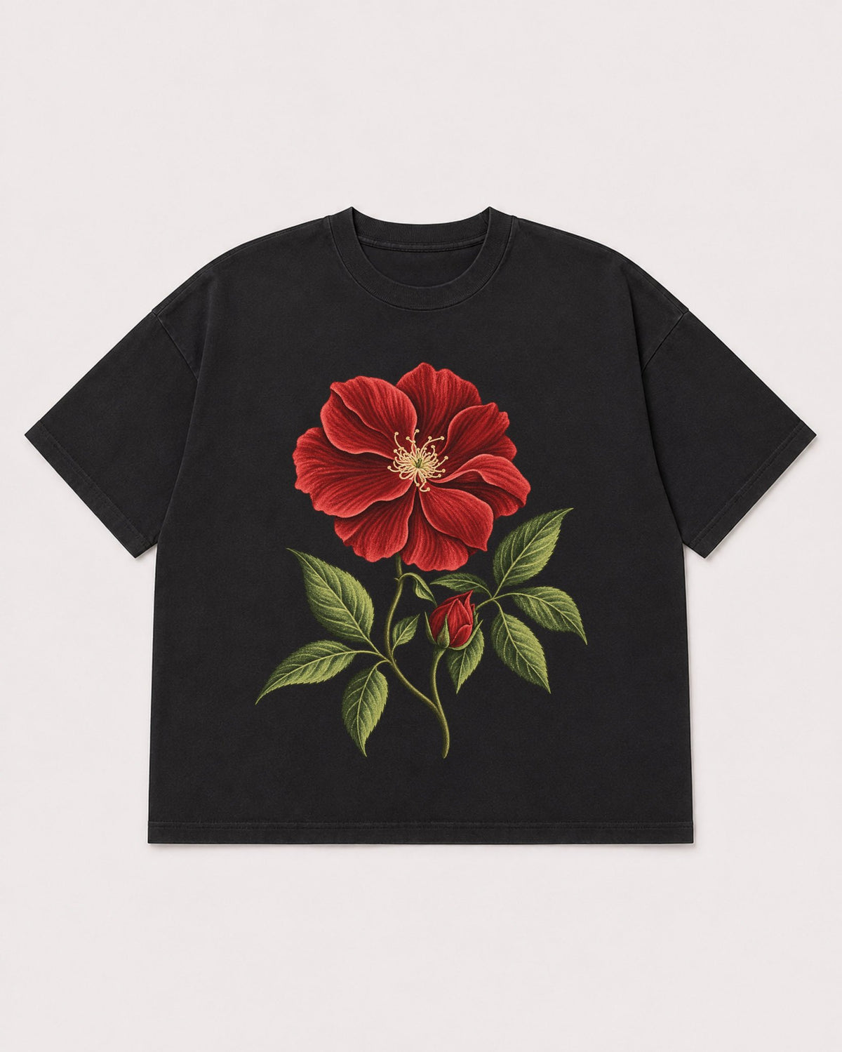 Mockup Boxy Heavyweight Tee Black product