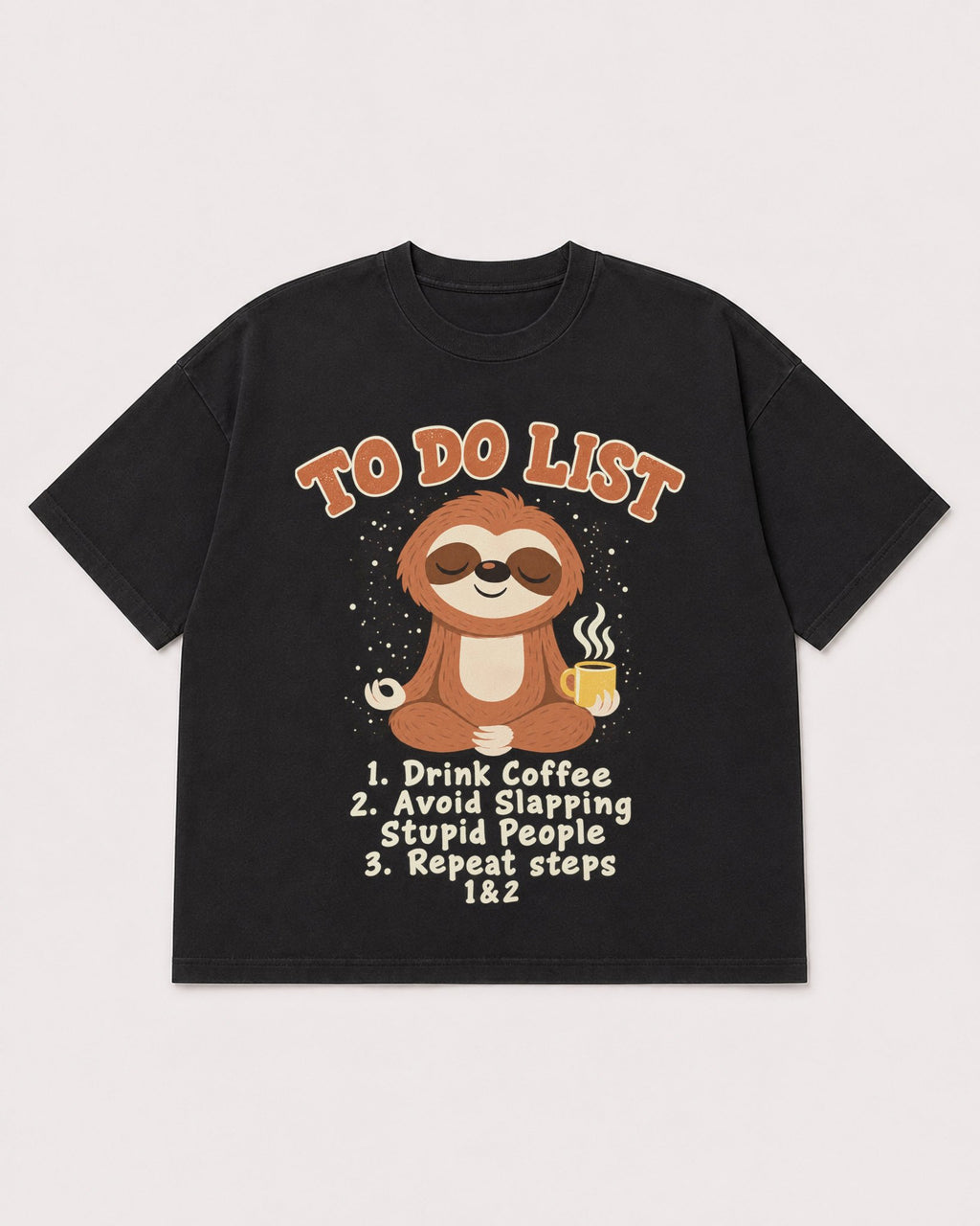 Mockup Boxy Heavyweight Tee Black product