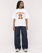 Mockup Boxy Heavyweight Tee White female full-body 04