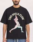 Mockup Boxy Heavyweight Tee Black male close-up 07