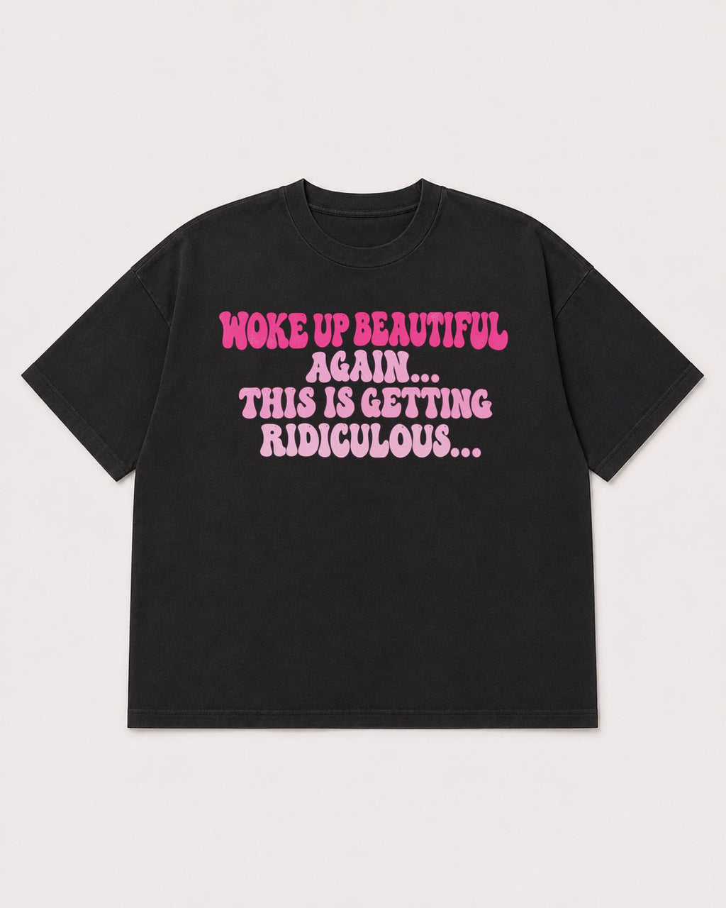 Mockup Boxy Heavyweight Tee Black product