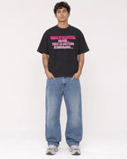 Mockup Boxy Heavyweight Tee Black male full-body 06
