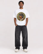 Mockup Boxy Heavyweight Tee White male full-body 05