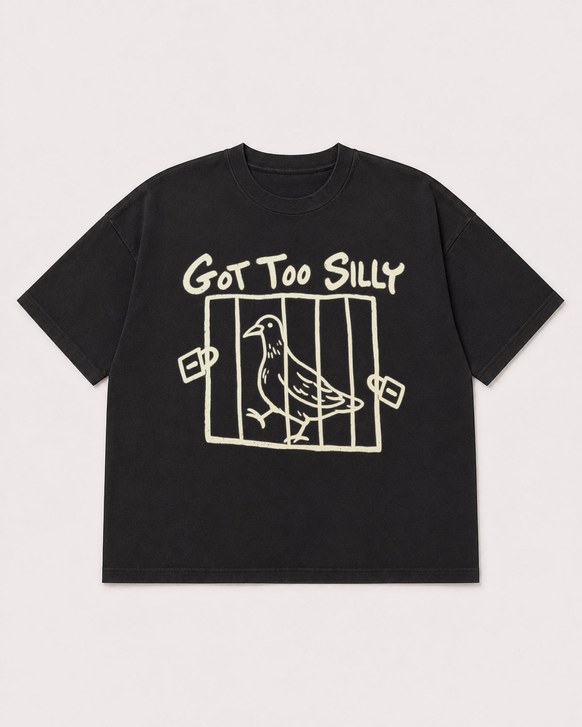 Mockup Boxy Heavyweight Tee Black product