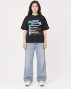 Mockup Boxy Heavyweight Tee Black female full-body 03