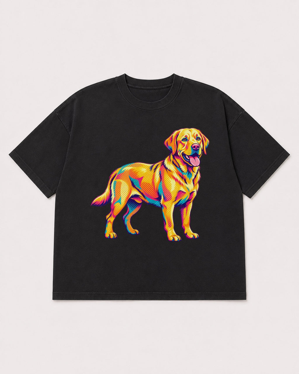 Mockup Boxy Heavyweight Tee Black product