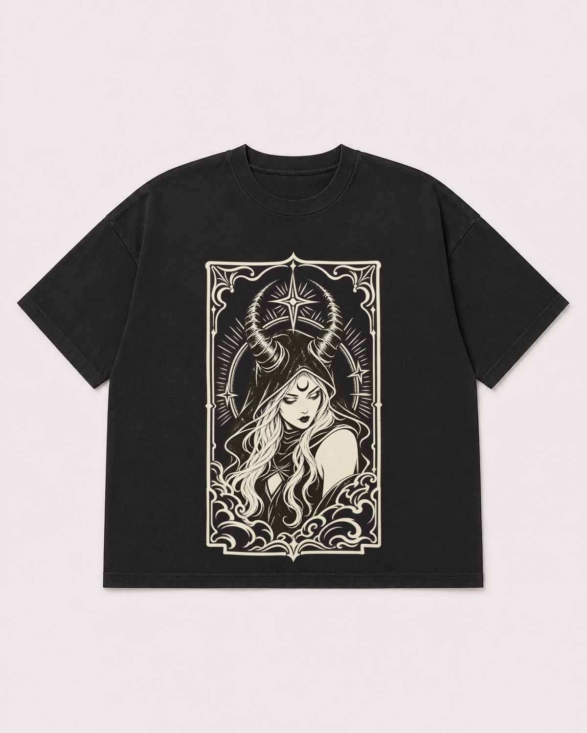 Mockup Boxy Heavyweight Tee Black product