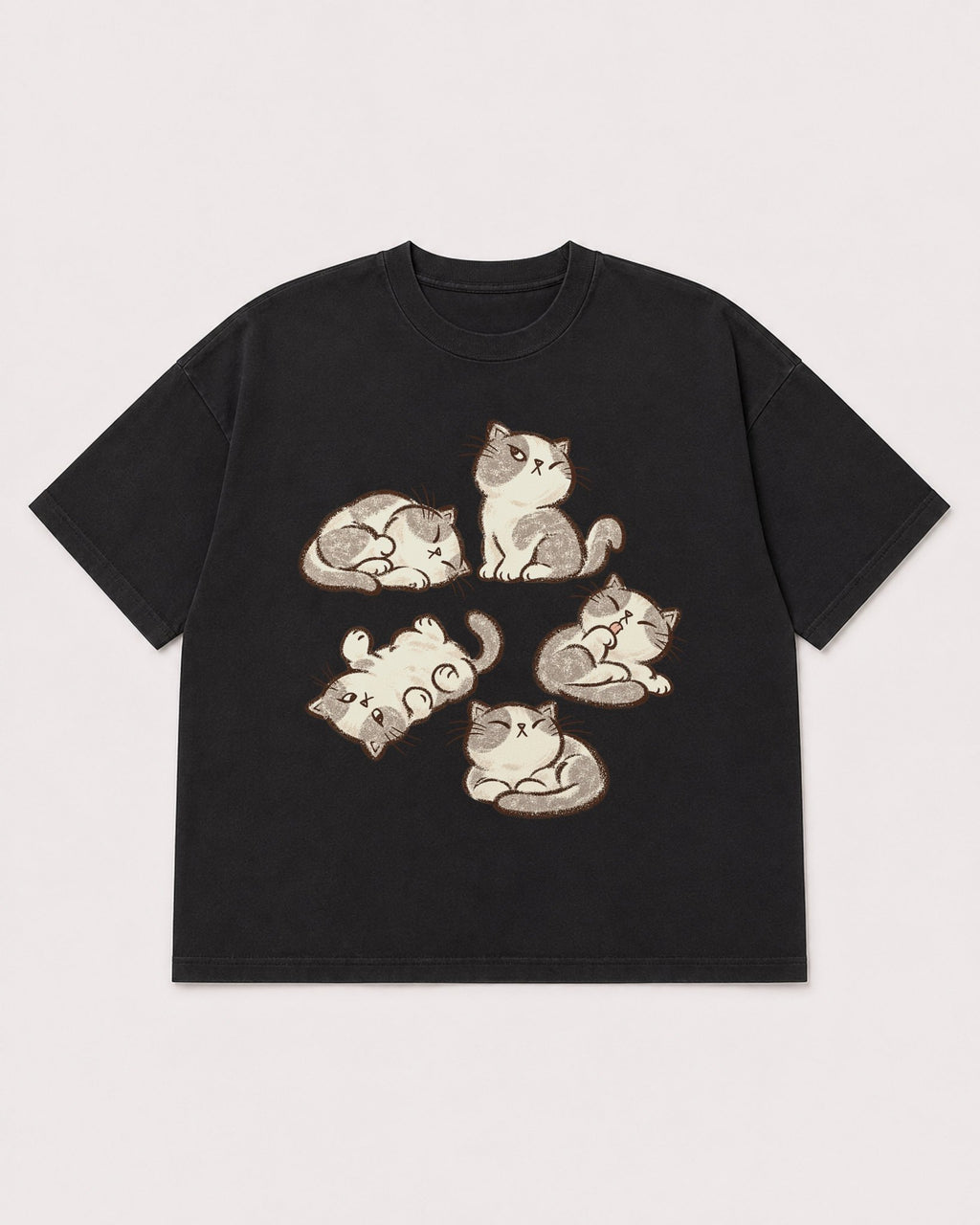 Mockup Boxy Heavyweight Tee Black product