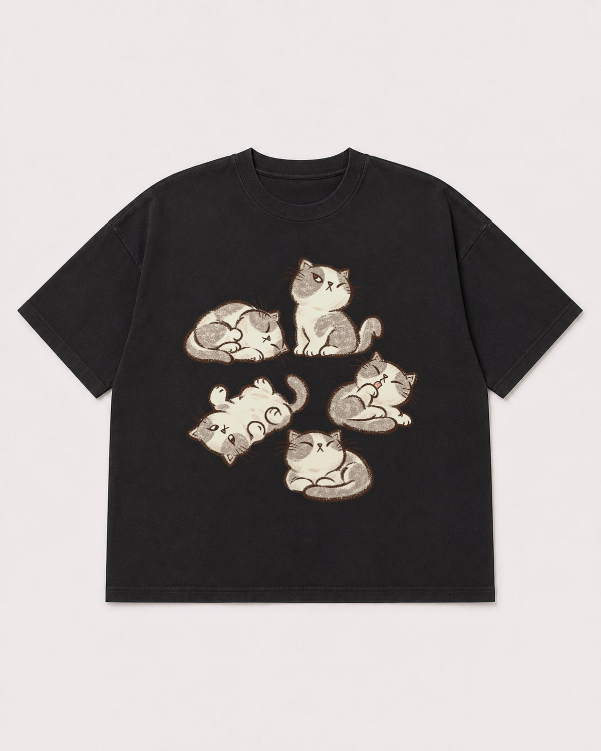 Mockup Boxy Heavyweight Tee Black product