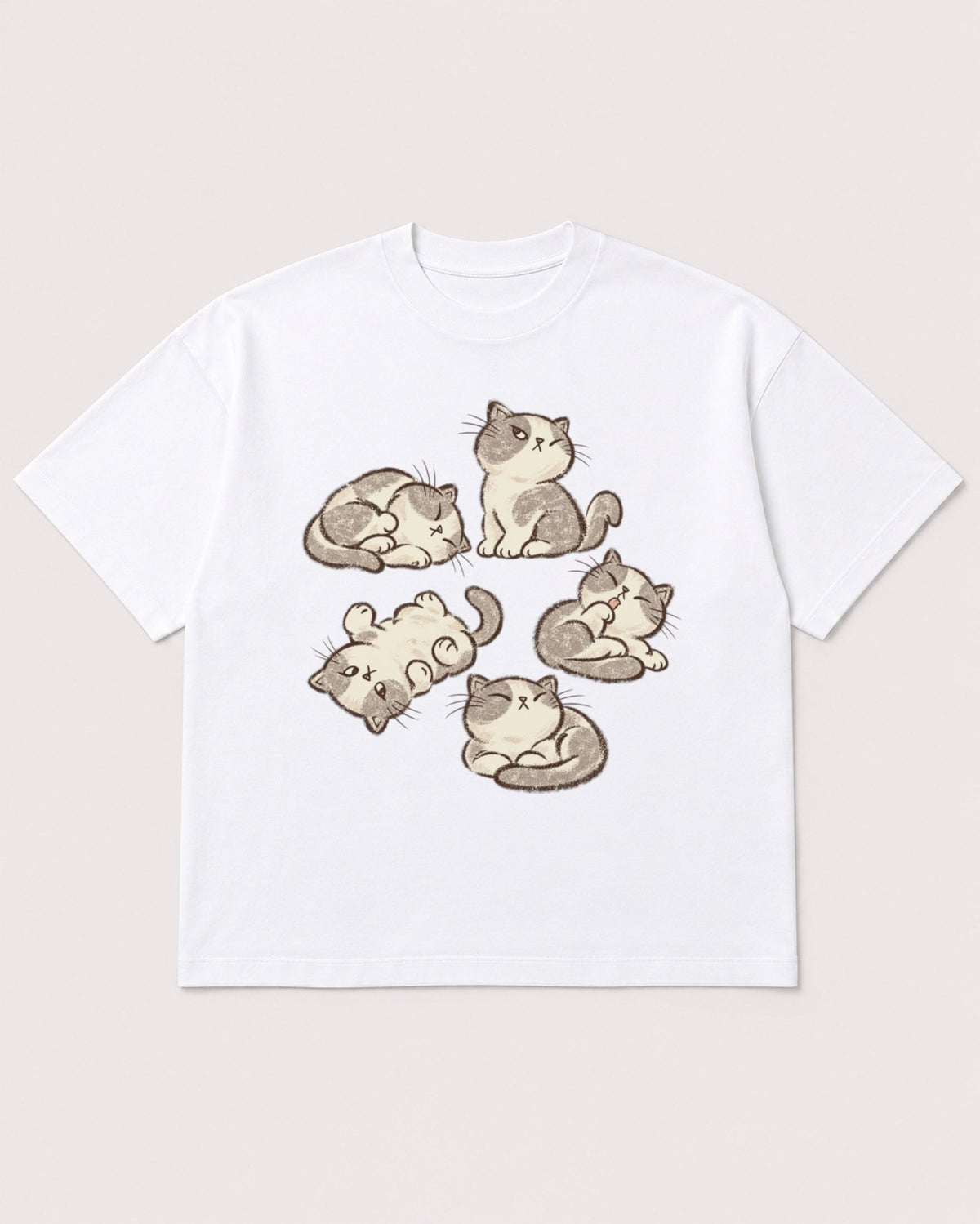 Mockup Boxy Heavyweight Tee White product