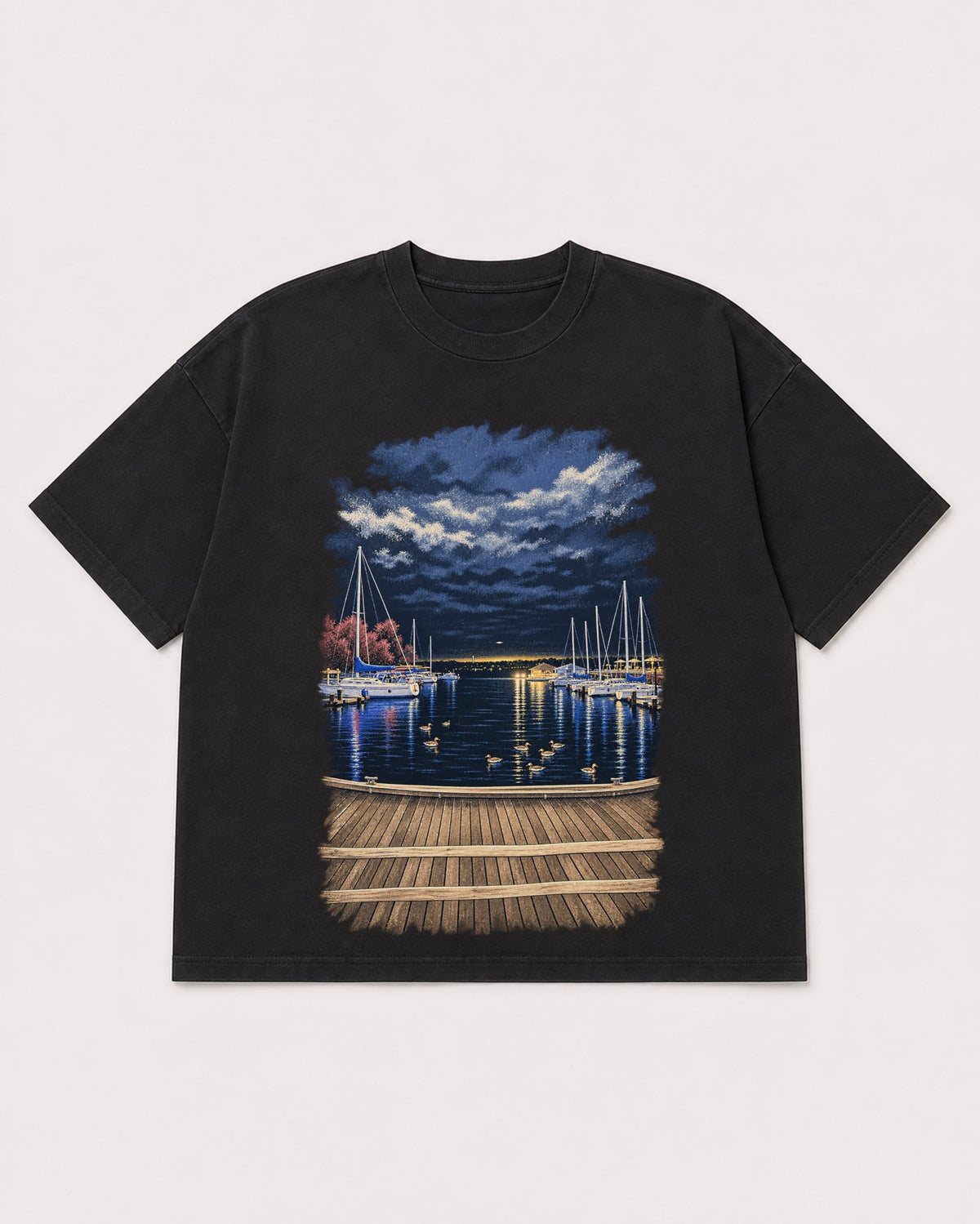 Mockup Boxy Heavyweight Tee Black product