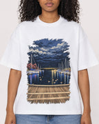 Mockup Boxy Heavyweight Tee White female close-up 05