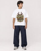 Mockup Boxy Heavyweight Tee White male full-body 06