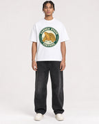Mockup Boxy Heavyweight Tee White male full-body 40
