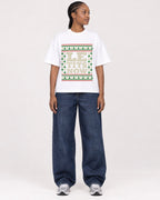 Mockup Boxy Heavyweight Tee White female full-body 44