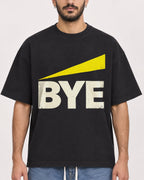Mockup Boxy Heavyweight Tee Black male close-up 07