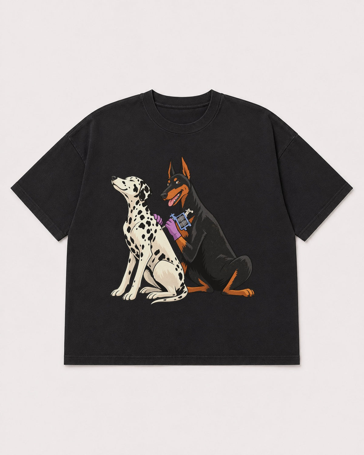 Mockup Boxy Heavyweight Tee Black product