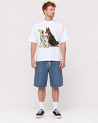 Mockup Boxy Heavyweight Tee White male full-body 38