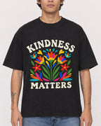 Mockup Boxy Heavyweight Tee Black male close-up 06