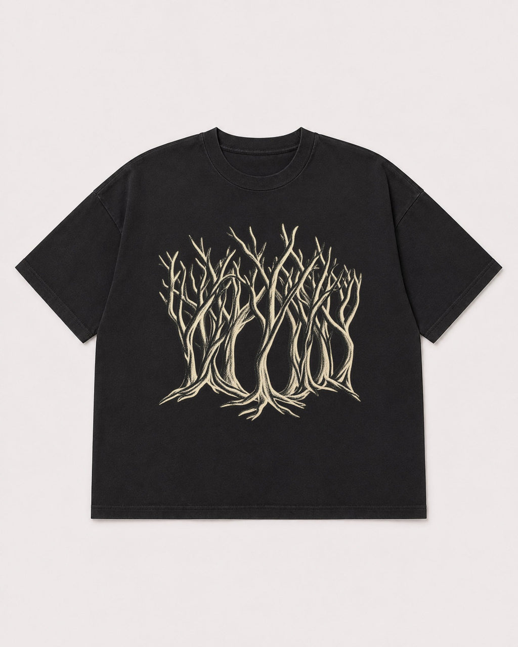 Mockup Boxy Heavyweight Tee Black product