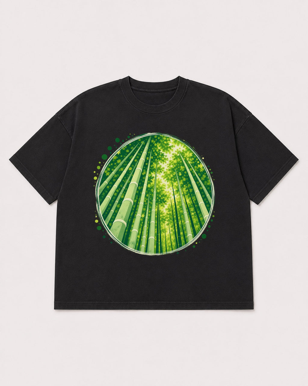 Mockup Boxy Heavyweight Tee Black product