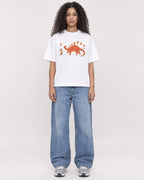 Mockup Boxy Heavyweight Tee White female full-body 10