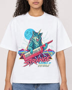 Mockup Boxy Heavyweight Tee White female close-up 10