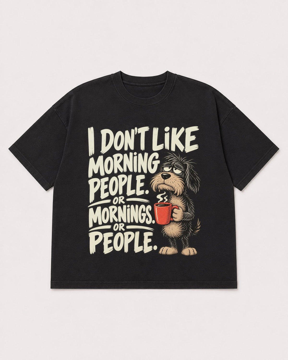 Mockup Boxy Heavyweight Tee Black product