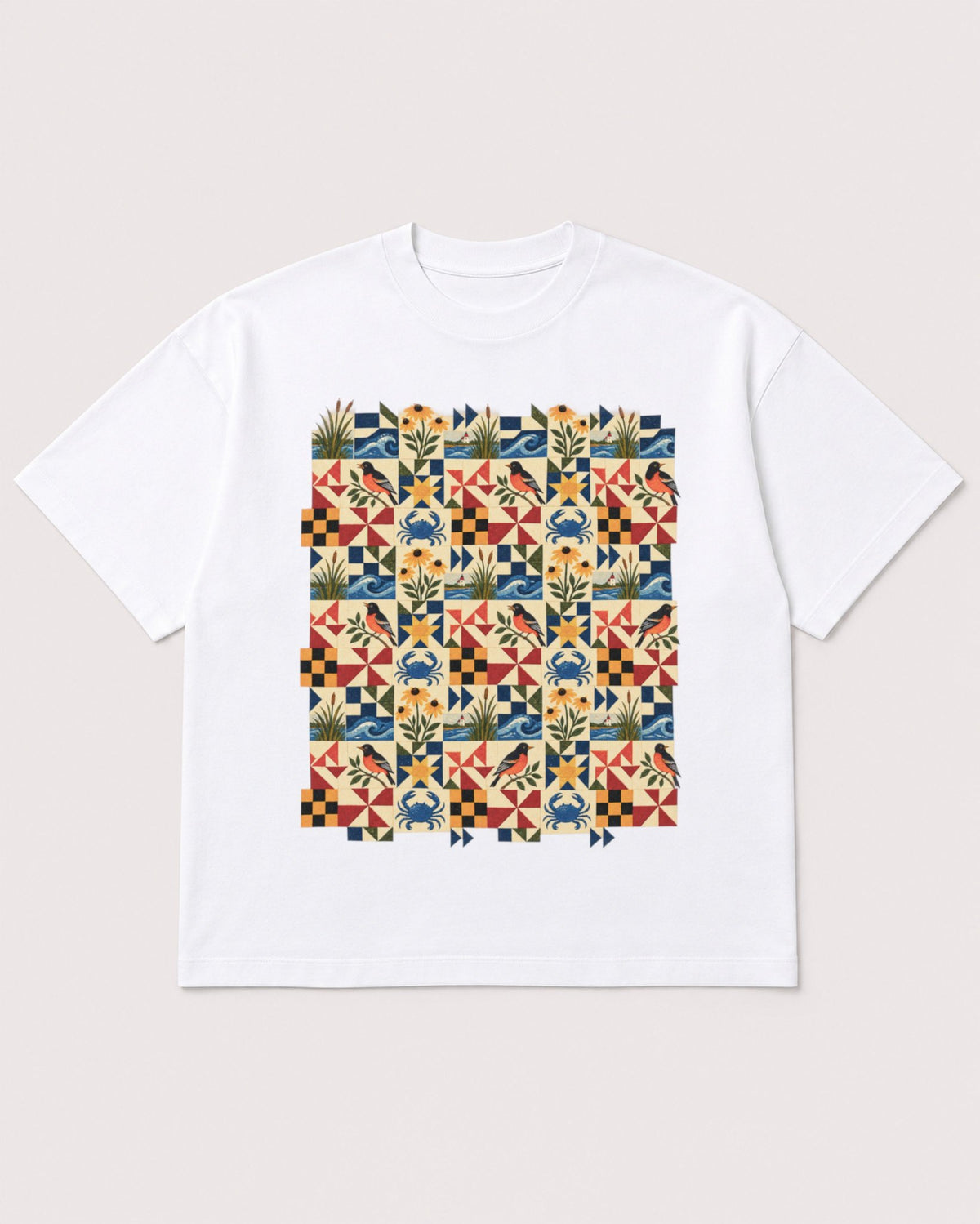 Mockup Boxy Heavyweight Tee White product