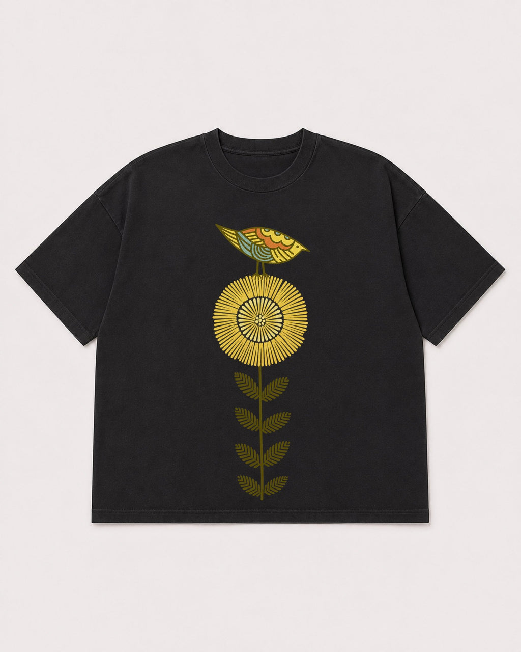 Mockup Boxy Heavyweight Tee Black product