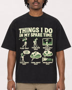 Mockup Boxy Heavyweight Tee Black male close-up 04