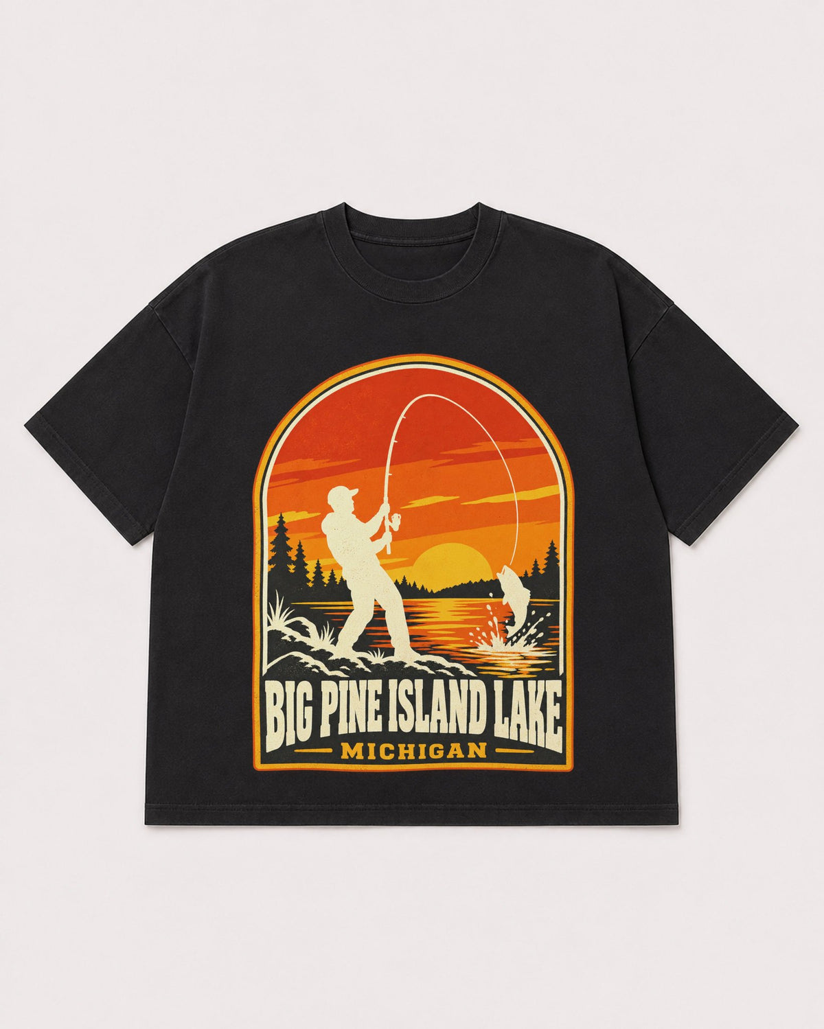 Mockup Boxy Heavyweight Tee Black product