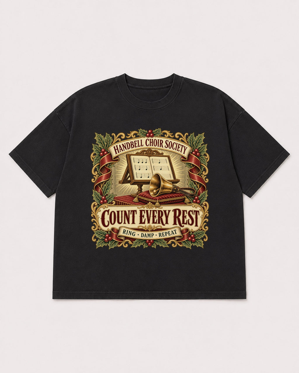 Mockup Boxy Heavyweight Tee Black product