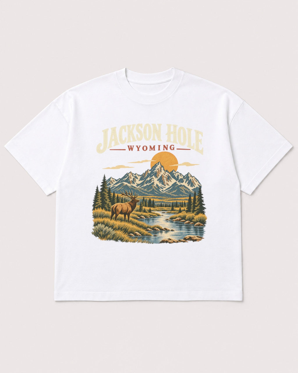 Mockup Boxy Heavyweight Tee White product