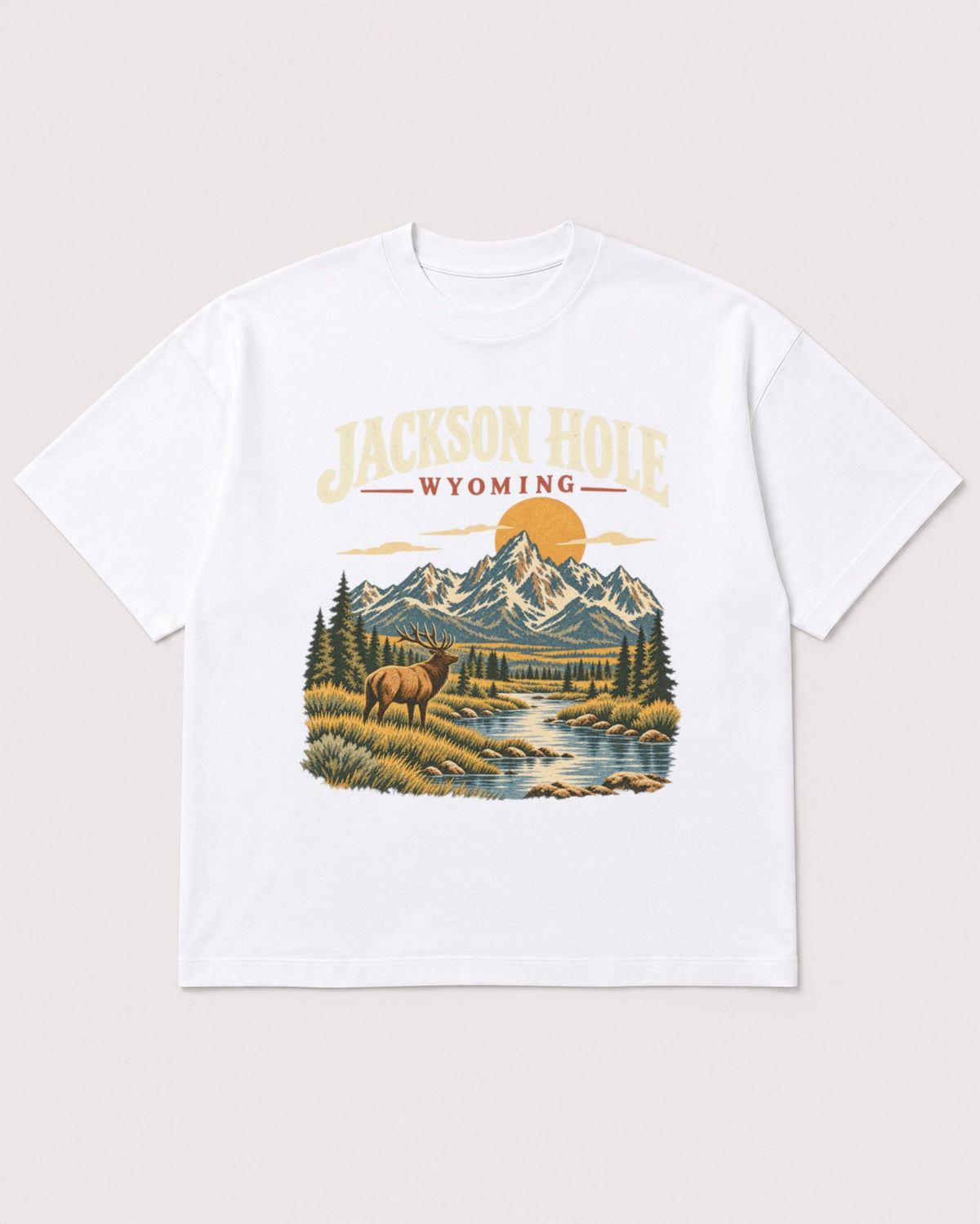 Mockup Boxy Heavyweight Tee White product