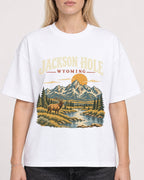 Mockup Boxy Heavyweight Tee White female close-up 08