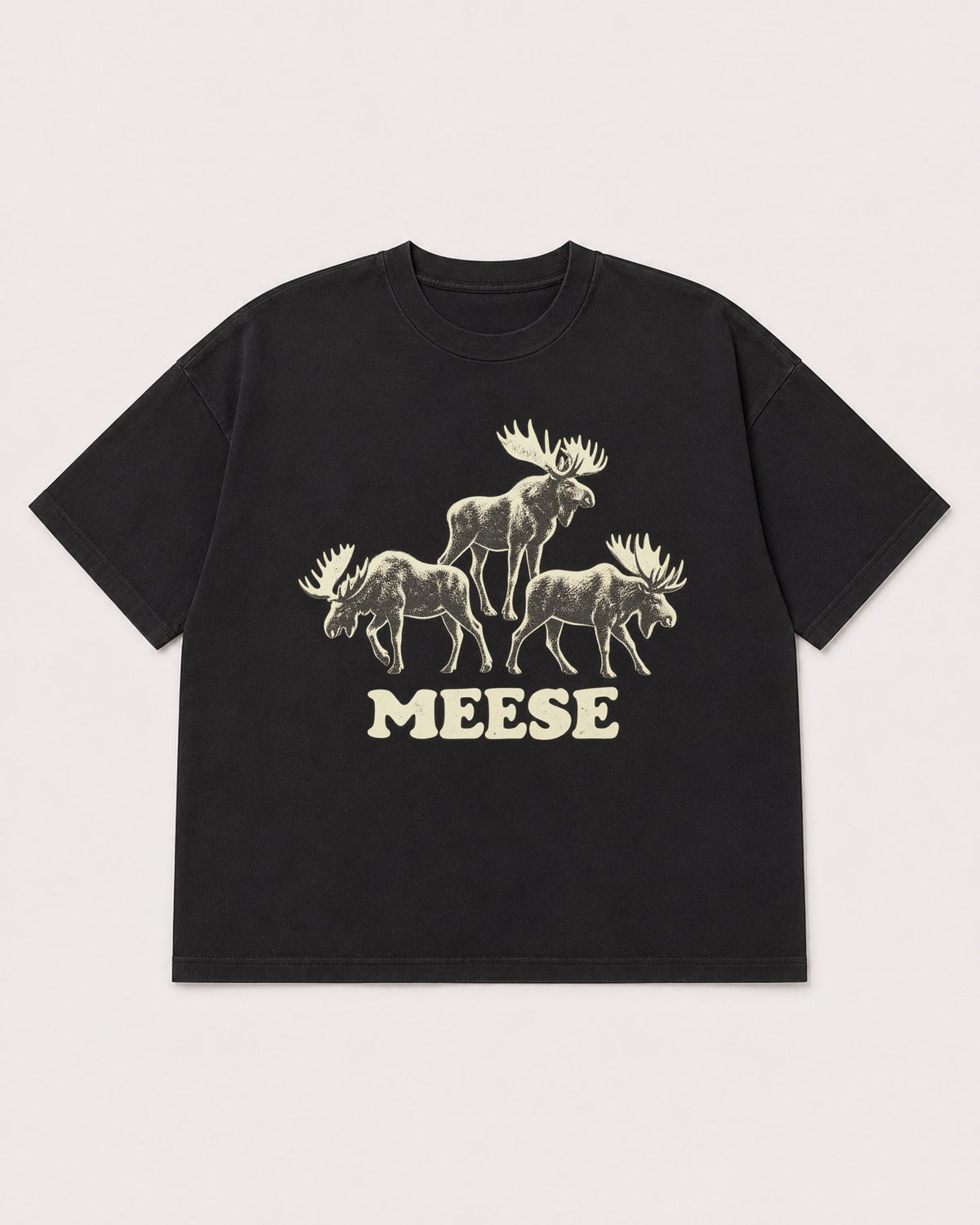 Mockup Boxy Heavyweight Tee Black product