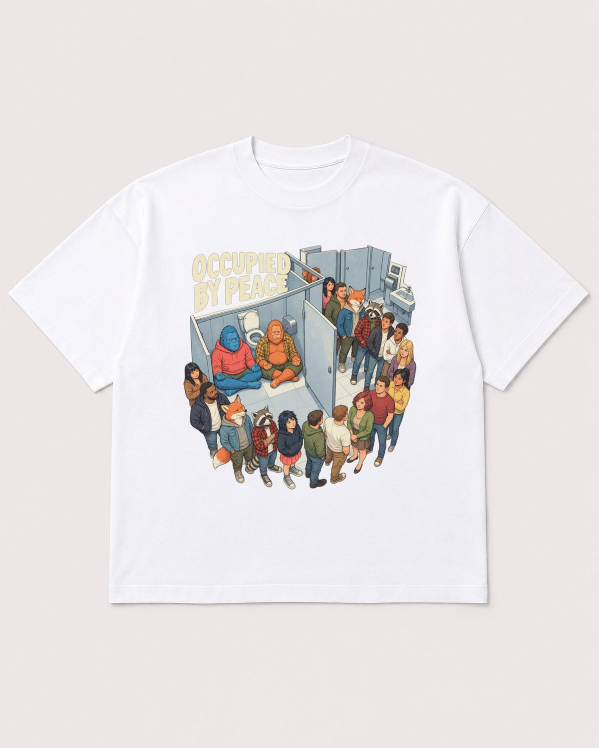 Mockup Boxy Heavyweight Tee White product
