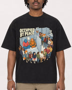 Mockup Boxy Heavyweight Tee Black male close-up 04