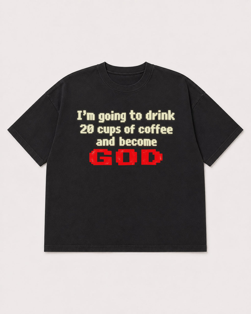 Mockup Boxy Heavyweight Tee Black product